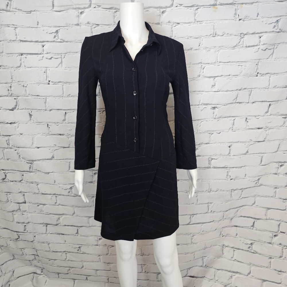 Jil Sander+ Wool Pinstripe Dress